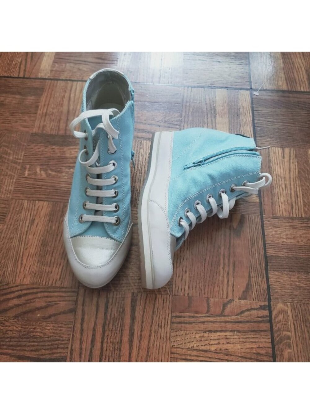 Vintage Geox (From Europe) Limited Edition Retro Hi-top Wedge Trainers